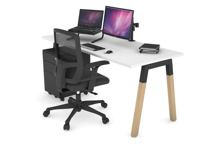 Quadro A Leg Wood Desk