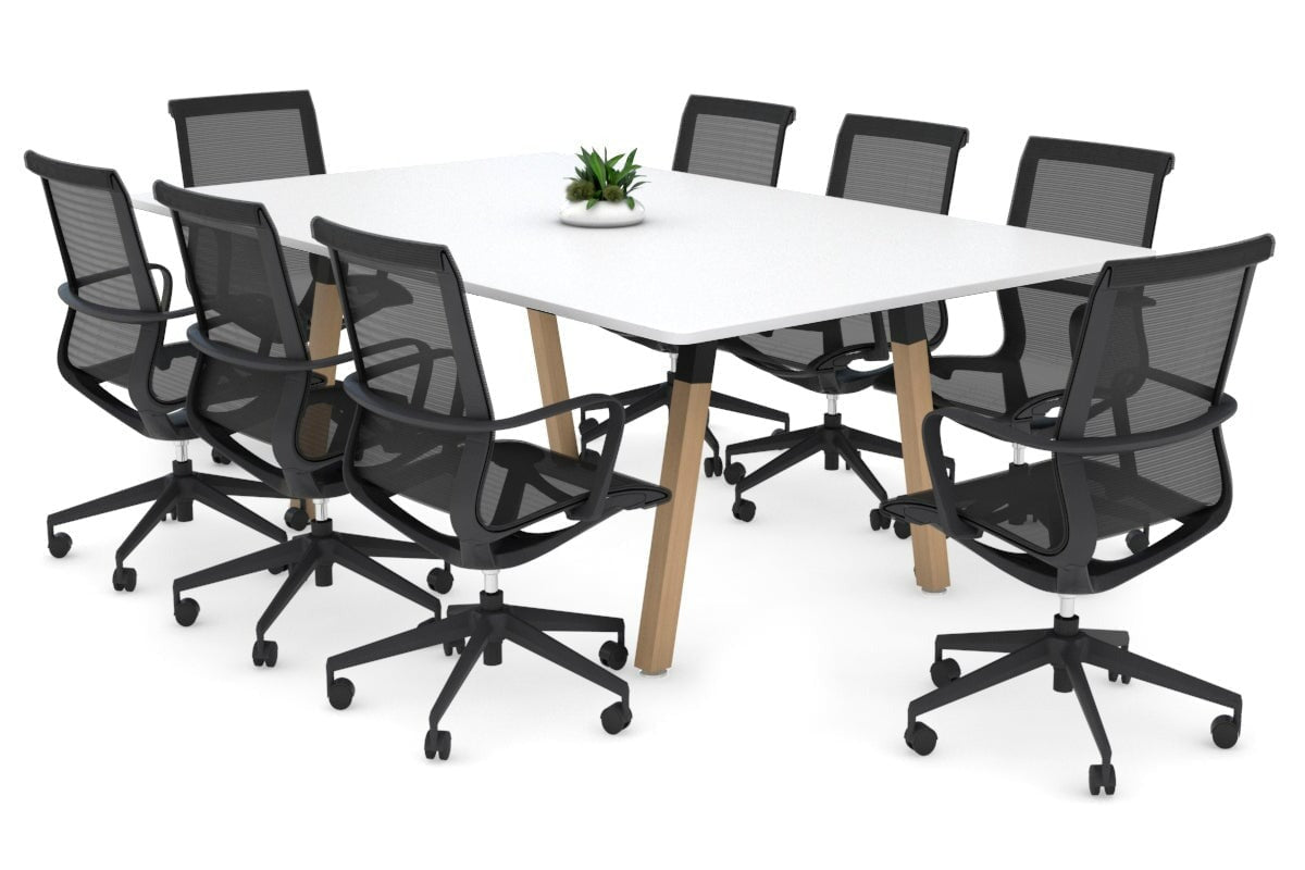 Quadro Wood A Leg Meeting Table