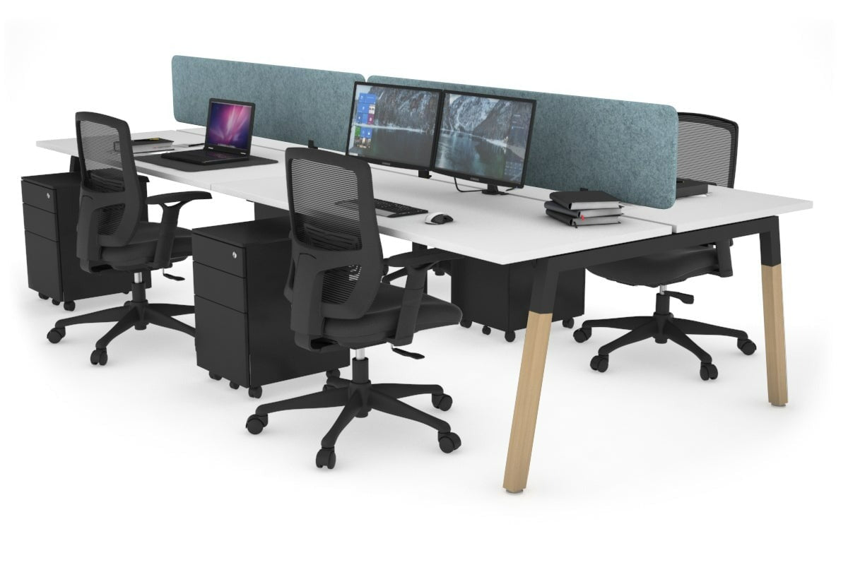 Quadro Wood A Leg Workstation