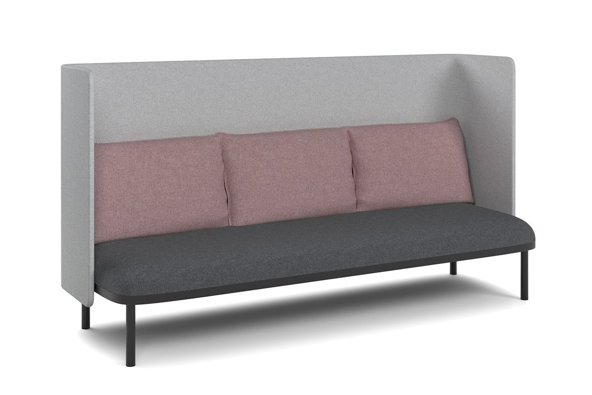Cozy Triple Seater High Back Lounge with Cushion