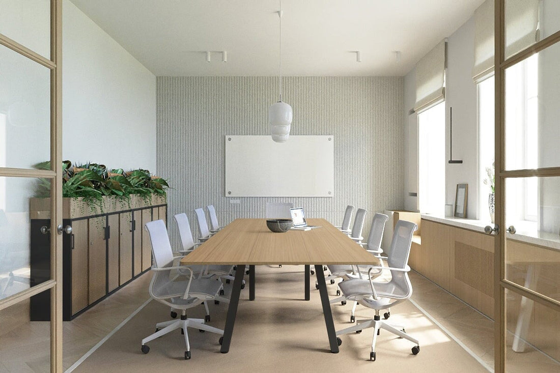 Uplifting Quadro Meeting Table - Rounded Corners [3200L x 1100W with R